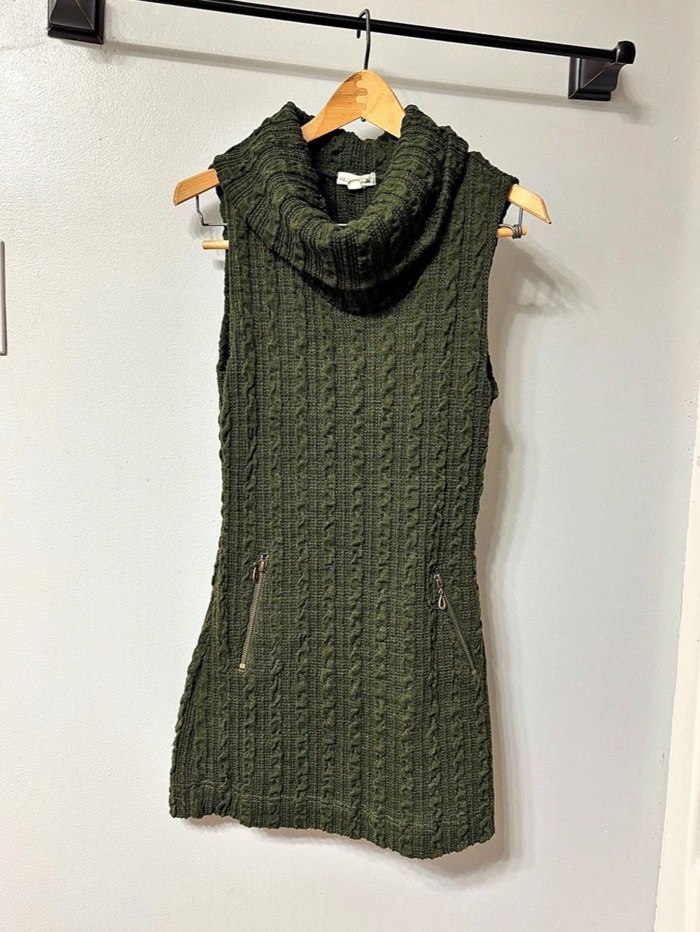 SWEATER DRESS COWL NECK